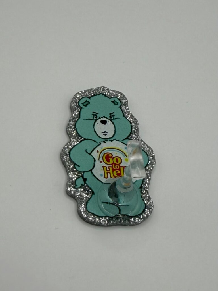 Swear bear teal stand